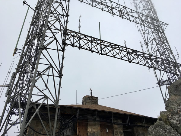 Squaw Mountain weather station.